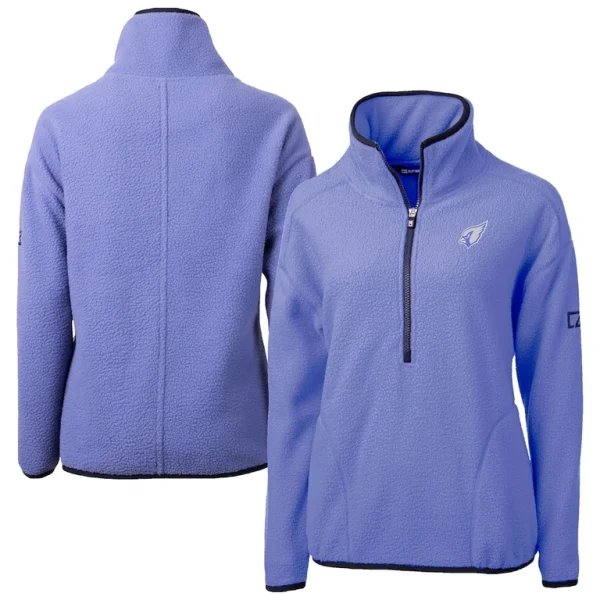 Arizona cardinals cutter buck womens cascade eco fleece half zip jacket Lavender