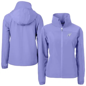 Arizona cardinals cutter buck womens charter eco recycled full zip jacket Lavender