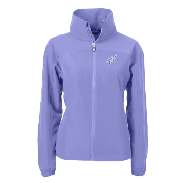Arizona cardinals cutter buck womens charter eco recycled full zip jacket Lavender S