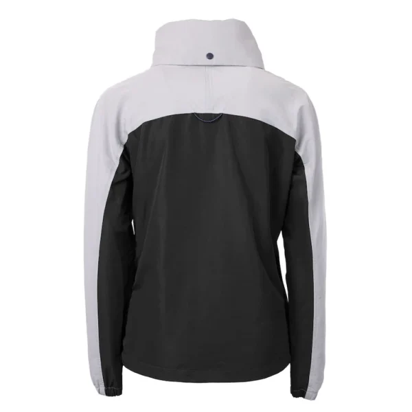 Arizona cardinals cutter buck womens charter eco recycled half zip hooded anorak jacket Black M