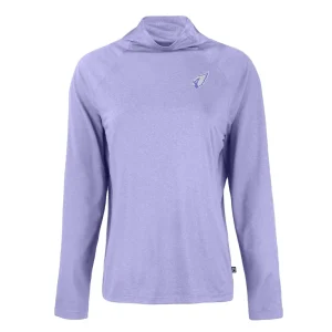 Arizona cardinals cutter buck womens coastline epic comfort eco recycled funnel neck pullover top Lavender S