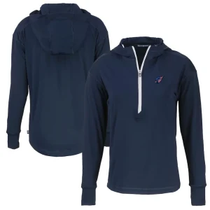Arizona cardinals cutter buck womens daybreak eco recycled half zip hoodie Navy
