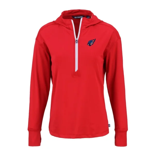 Arizona cardinals cutter buck womens daybreak eco recycled half zip hoodie cardinal Cardinal S