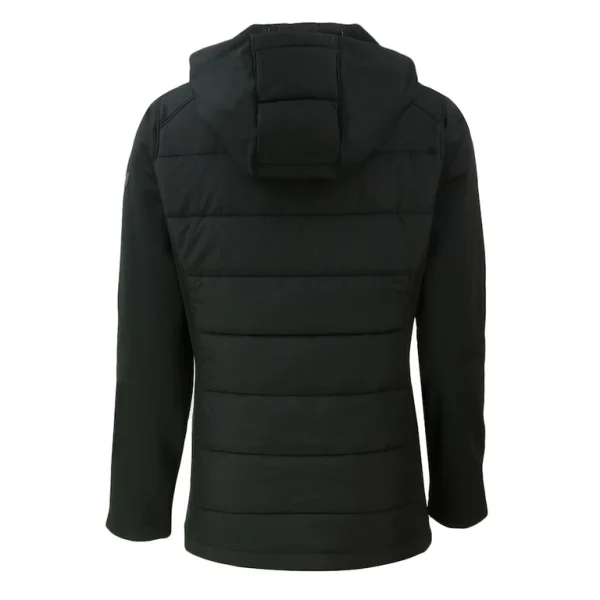 Arizona cardinals cutter buck womens evoke hybrid eco softshell recycled full zip hoodie jacket Black M