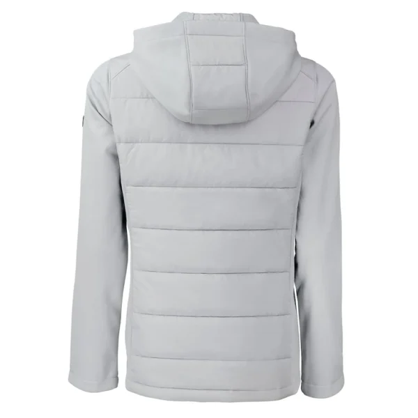 Arizona cardinals cutter buck womens evoke hybrid eco softshell recycled full zip hoodie jacket Gray M