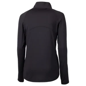 Arizona cardinals cutter buck womens helmet logo adapt eco knit stretch recycled half zip pullover top Black M
