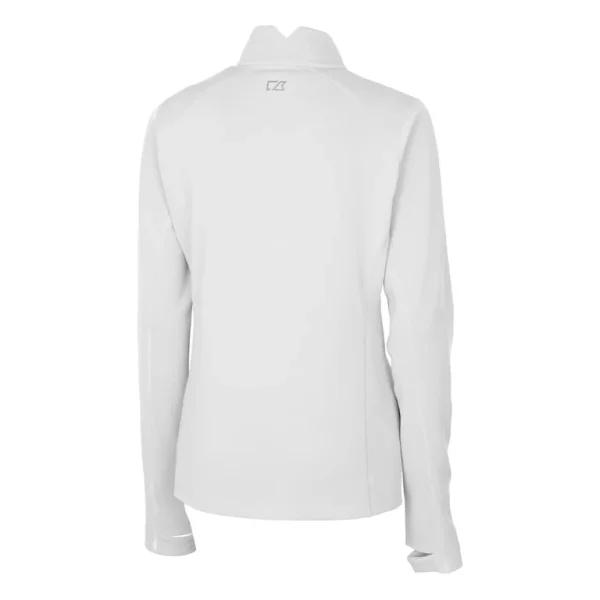Arizona cardinals cutter buck womens helmet logo drytec traverse stretch quarter zip pullover top White M