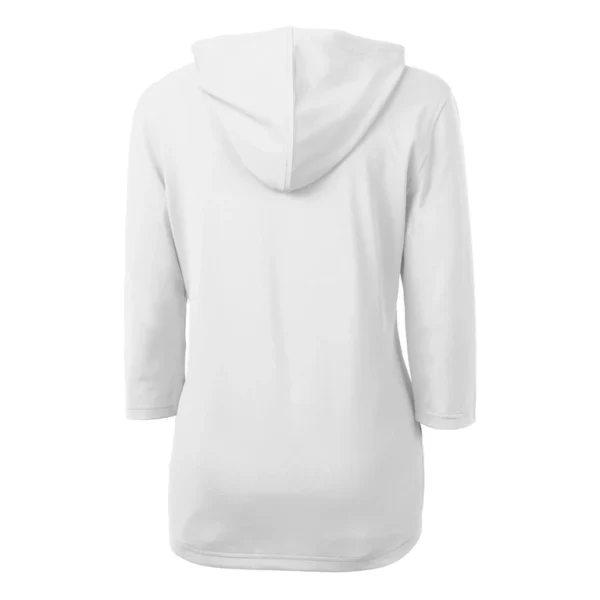 Arizona cardinals cutter buck womens helmet logo drytec virtue eco pique recycled half zip pullover hoodie White M