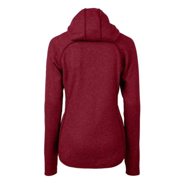 Arizona cardinals cutter buck womens helmet logo mainsail sweater knit full zip hoodie cardinal Cardinal M