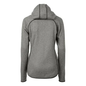 Arizona cardinals cutter buck womens helmet logo mainsail sweater knit full zip hoodie steel Cardinal M