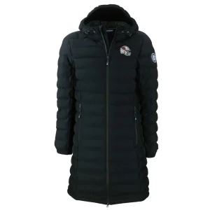 Arizona cardinals cutter buck womens helmet logo mission ridge repreve eco insulated full zip long puffer jacket Black S