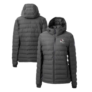Arizona cardinals cutter buck womens helmet logo mission ridge repreve eco insulated full zip puffer jacket Charcoal