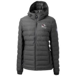 Arizona cardinals cutter buck womens helmet logo mission ridge repreve eco insulated full zip puffer jacket Charcoal S