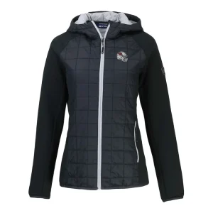 Arizona cardinals cutter buck womens helmet logo rainier primaloft eco full zip hybrid jacket Black S