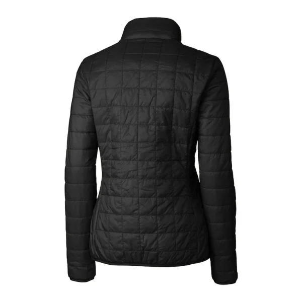 Arizona cardinals cutter buck womens helmet logo rainier primaloft eco insulated full zip puffer jacket Black M