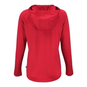 Arizona cardinals cutter buck womens historic coastline epic comfort eco recycled raglan pullover hoodie Red M