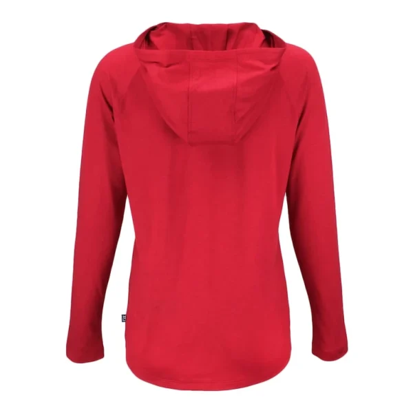 Arizona cardinals cutter buck womens historic coastline epic comfort eco recycled raglan pullover hoodie Red M