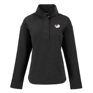 Arizona cardinals cutter buck womens hunts point eco half snap sweatshirt Black S