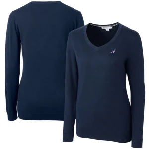 Arizona cardinals cutter buck womens lakemont tri blend v neck sweater Navy