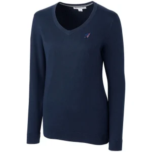 Arizona cardinals cutter buck womens lakemont tri blend v neck sweater Navy S