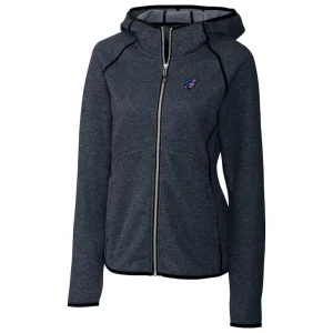 Arizona cardinals cutter buck womens mainsail full zip jacket Heathered navy S