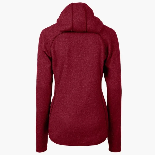 Arizona cardinals cutter buck womens mainsail full zip jacket Heathered red M