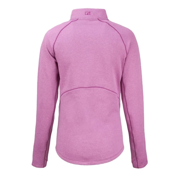 Arizona cardinals cutter buck womens peshastin eco fleece recycled half zip top Pink M