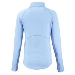 Arizona cardinals cutter buck womens peshastin eco fleece recycled half zip top Powder blue M