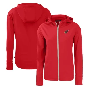 Arizona cardinals cutter buck womens primary mark daybreak eco recycled full zip hoodie cardinal Cardinal