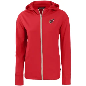 Arizona cardinals cutter buck womens primary mark daybreak eco recycled full zip hoodie cardinal Cardinal S