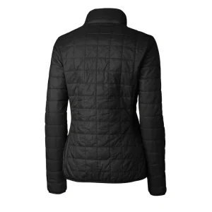 Arizona cardinals cutter buck womens rainier primaloft eco insulated full zip puffer jacket Black M