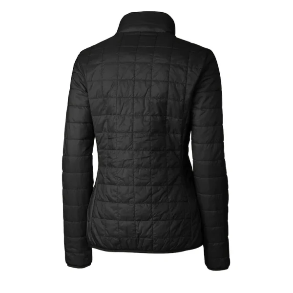 Arizona cardinals cutter buck womens rainier primaloft eco insulated full zip puffer jacket Black M