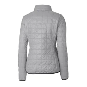 Arizona cardinals cutter buck womens rainier primaloft eco insulated full zip puffer jacket Gray M