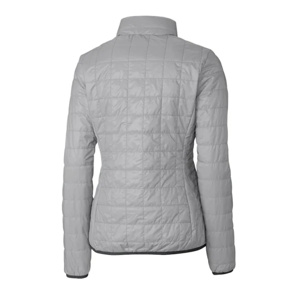 Arizona cardinals cutter buck womens rainier primaloft eco insulated full zip puffer jacket Gray M