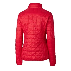 Arizona cardinals cutter buck womens rainier primaloft eco insulated full zip puffer jacket cardinal Cardinal M