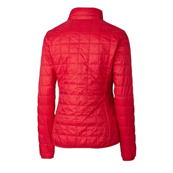 Arizona cardinals cutter buck womens rainier primaloft eco insulated full zip puffer jacket cardinal Cardinal M