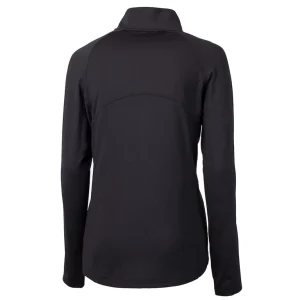 Arizona cardinals cutter buck womens throwback logo adapt eco knit stretch recycled half zip pullover top Black M