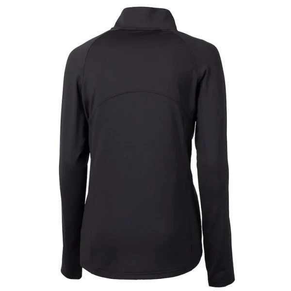 Arizona cardinals cutter buck womens throwback logo adapt eco knit stretch recycled half zip pullover top Black M