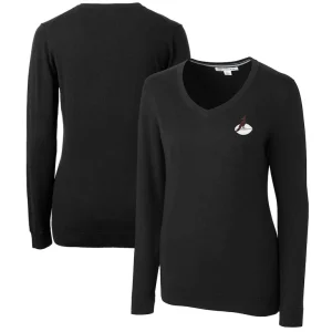 Arizona cardinals cutter buck womens throwback logo lakemont tri blend v neck sweater Black
