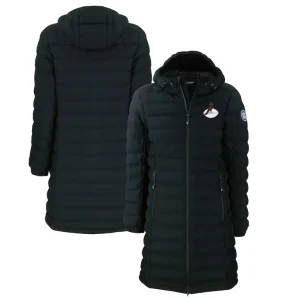 Arizona cardinals cutter buck womens throwback logo mission ridge repreve eco insulated full zip puffer jacket Black