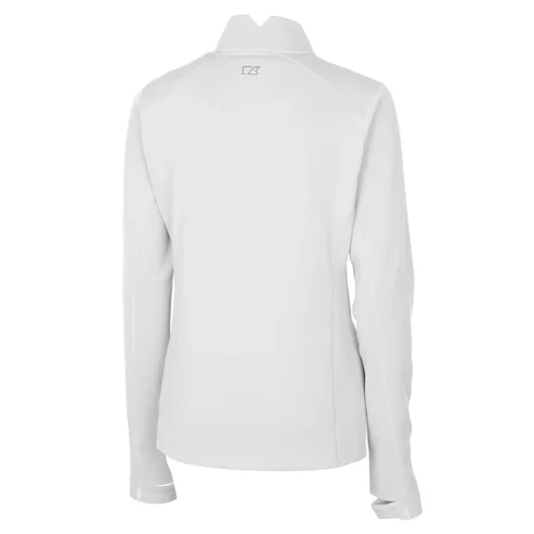 Arizona cardinals cutter buck womens throwback logo traverse stretch quarter zip pullover top White M