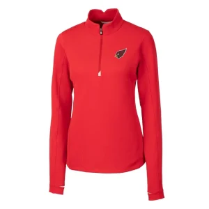 Arizona cardinals cutter buck womens traverse half zip pullover jacket cardinal Cardinal