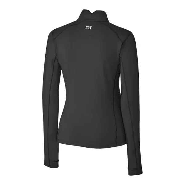 Arizona cardinals cutter buck womens traverse stretch drytec quarter zip top Black M