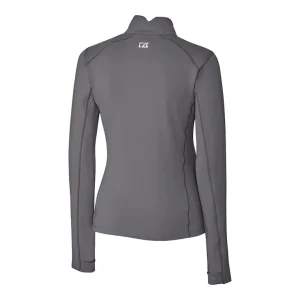 Arizona cardinals cutter buck womens traverse stretch drytec quarter zip top Gray M
