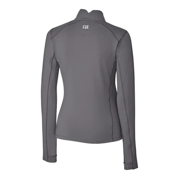 Arizona cardinals cutter buck womens traverse stretch drytec quarter zip top Gray M
