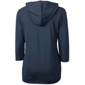 Arizona cardinals cutter buck womens virtue eco pique 34 sleeve half zip pullover hoodie Navy M