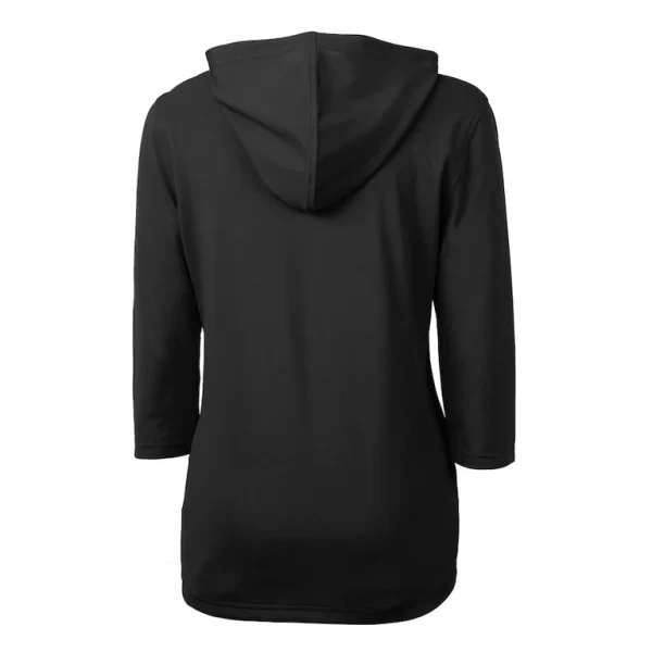 Arizona cardinals cutter buck womens virtue eco pique recycled dry tec 34 sleeve half zip hoodie Black M