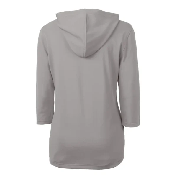 Arizona cardinals cutter buck womens virtue eco pique recycled dry tec 34 sleeve half zip hoodie Gray M