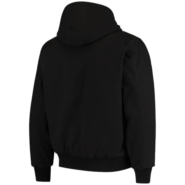 Arizona cardinals dunbrooke dakota cotton canvas hooded jacket Black L