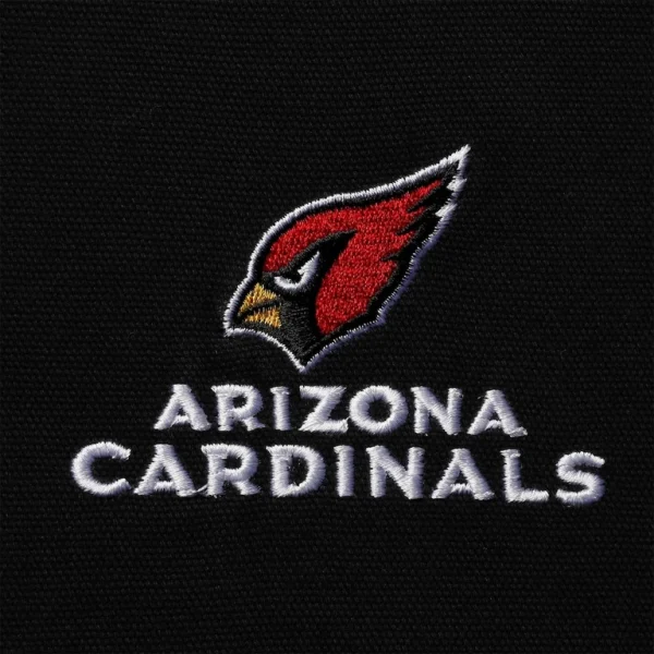Arizona cardinals dunbrooke dakota cotton canvas hooded jacket Black XL
